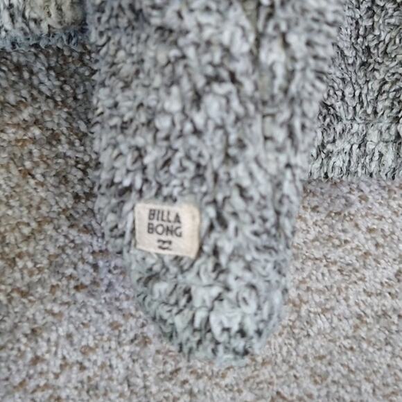 Billabong Sherpa hooded flyaway cardigan jacket Size XL - Picture 6 of 10